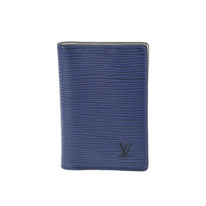 Louis Vuitton Epi Organizer de Poche Blue Leather Wallet